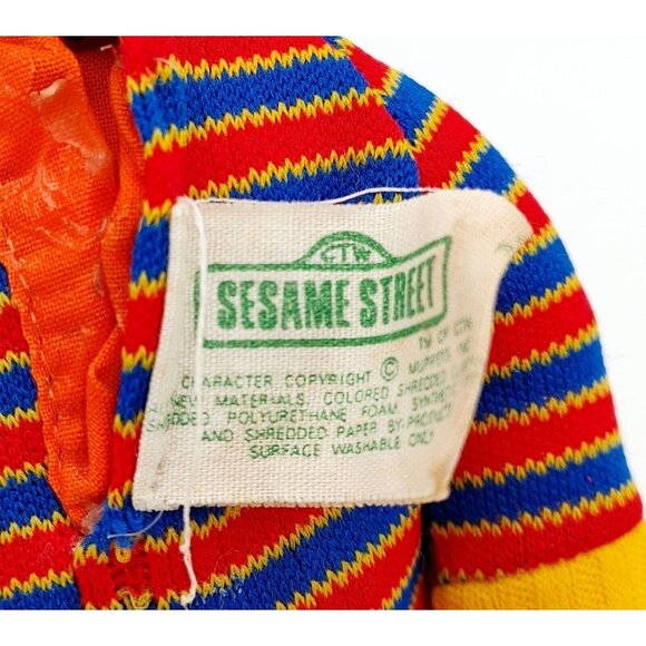 Vintage 1970's Knickerbocker Sesame Street Plush Figure Ernie Doll 9” - Picture 4 of 4